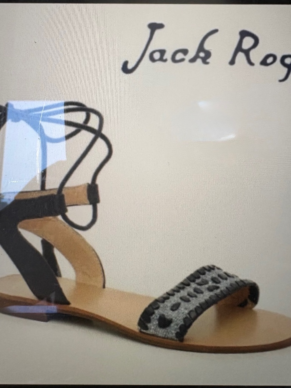 Jack Rogers Tate Raffia Sandals